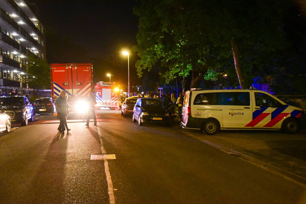 Flat ontruimd na zeer grote brand