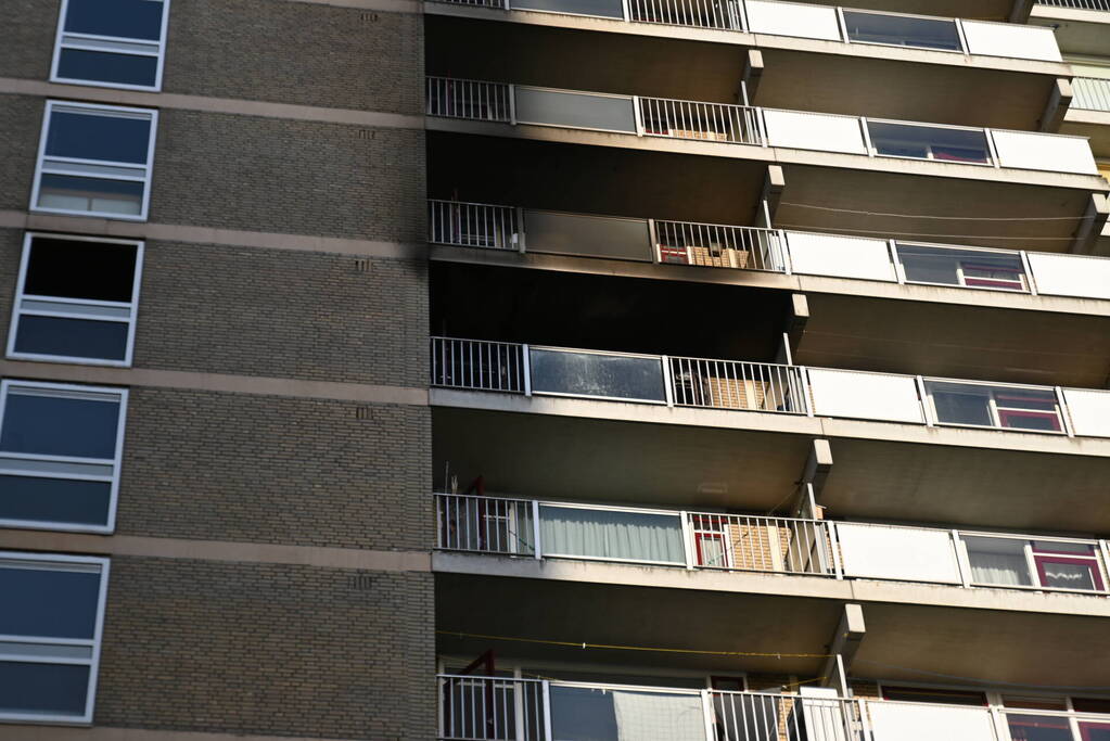 Flat ontruimd na zeer grote brand