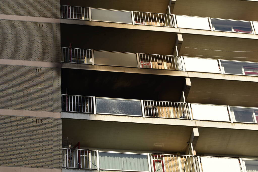 Flat ontruimd na zeer grote brand