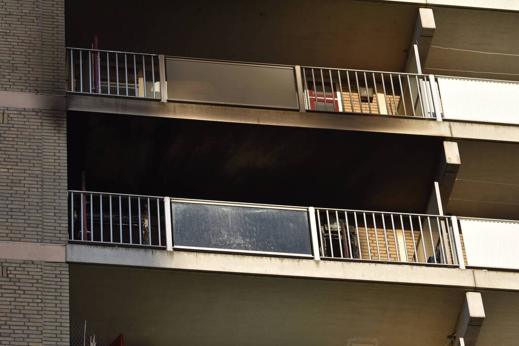 Flat ontruimd na zeer grote brand