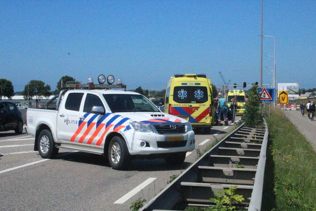 Veel schade bij kop-staart botsing