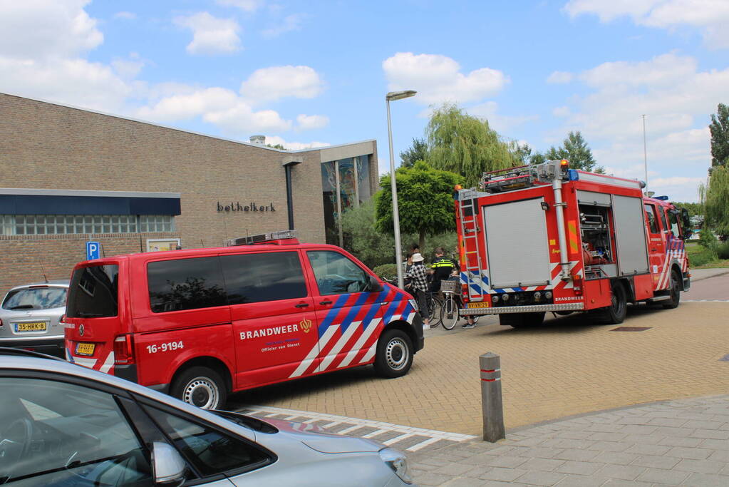 Brand in kerk snel geblust