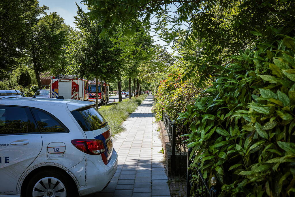 Straat afgezet door gaslekkage