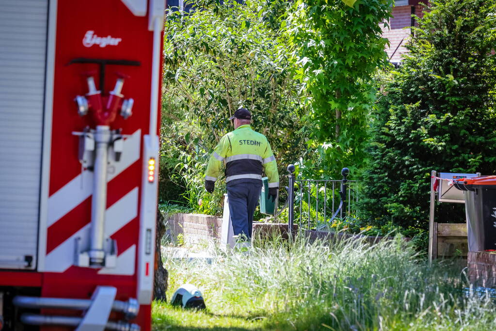 Straat afgezet door gaslekkage
