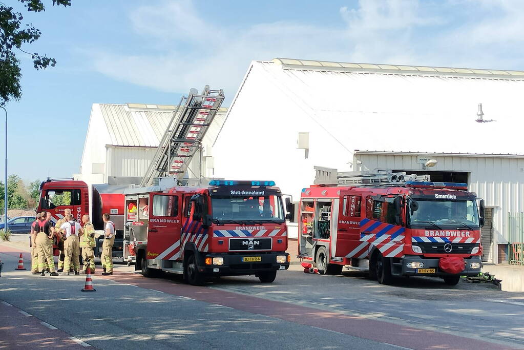 Pand vol rook vanwege brand