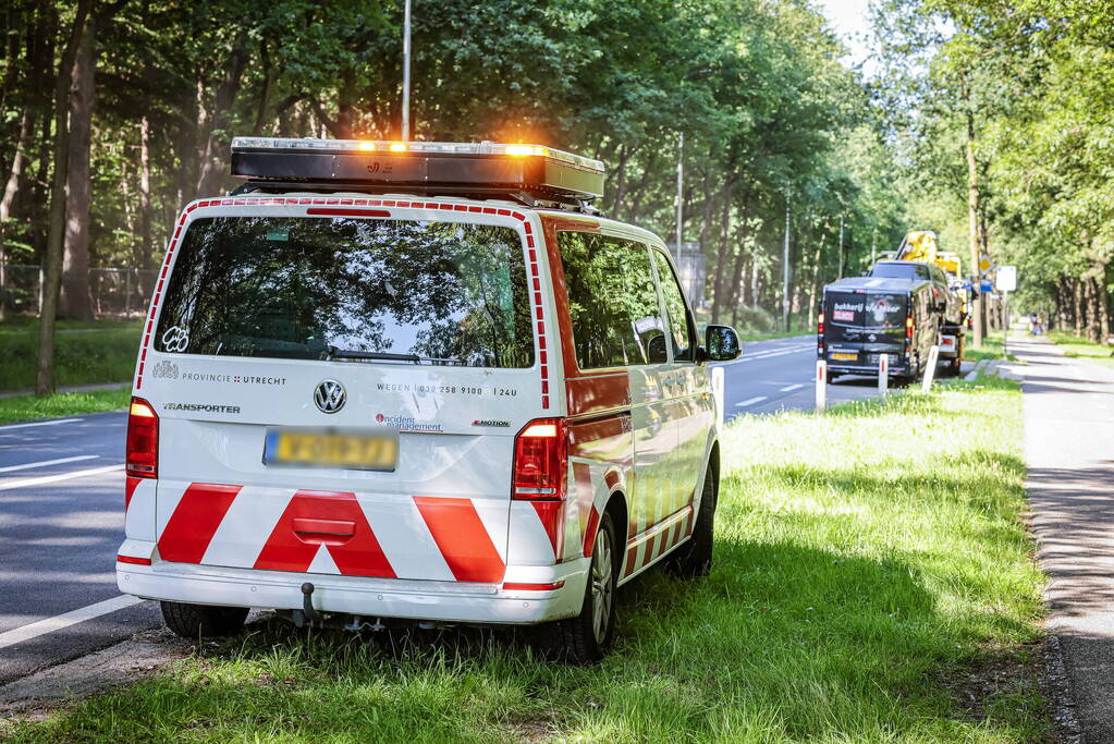 Schade na aanrijding bij stoplicht
