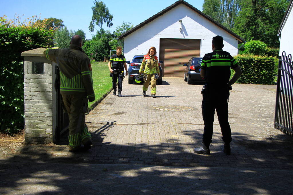 Veel rook bij verbranden van tuinafval