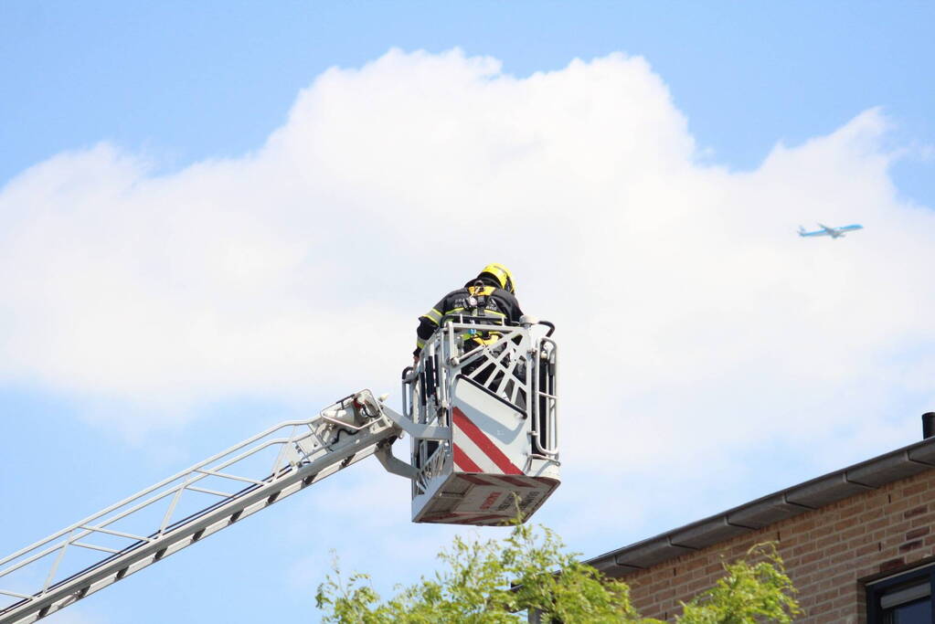 Veel rook bij brand in woning