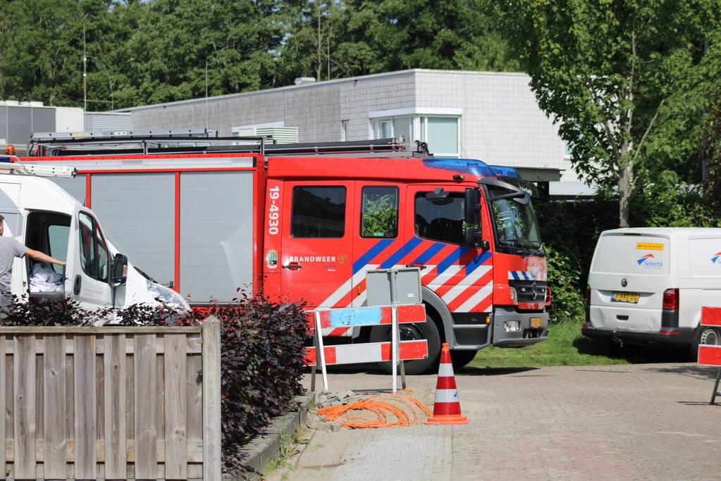 Gaslekkage bij graafwerkzaamheden aanleg glasvezel