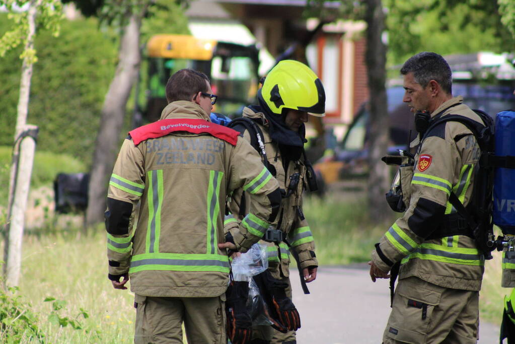 Gaslekkage bij graafwerkzaamheden aanleg glasvezel