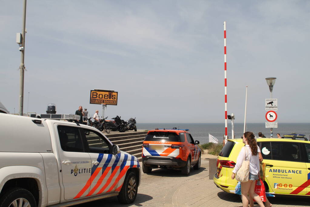 Ernstig gewonde bij ongeval strand