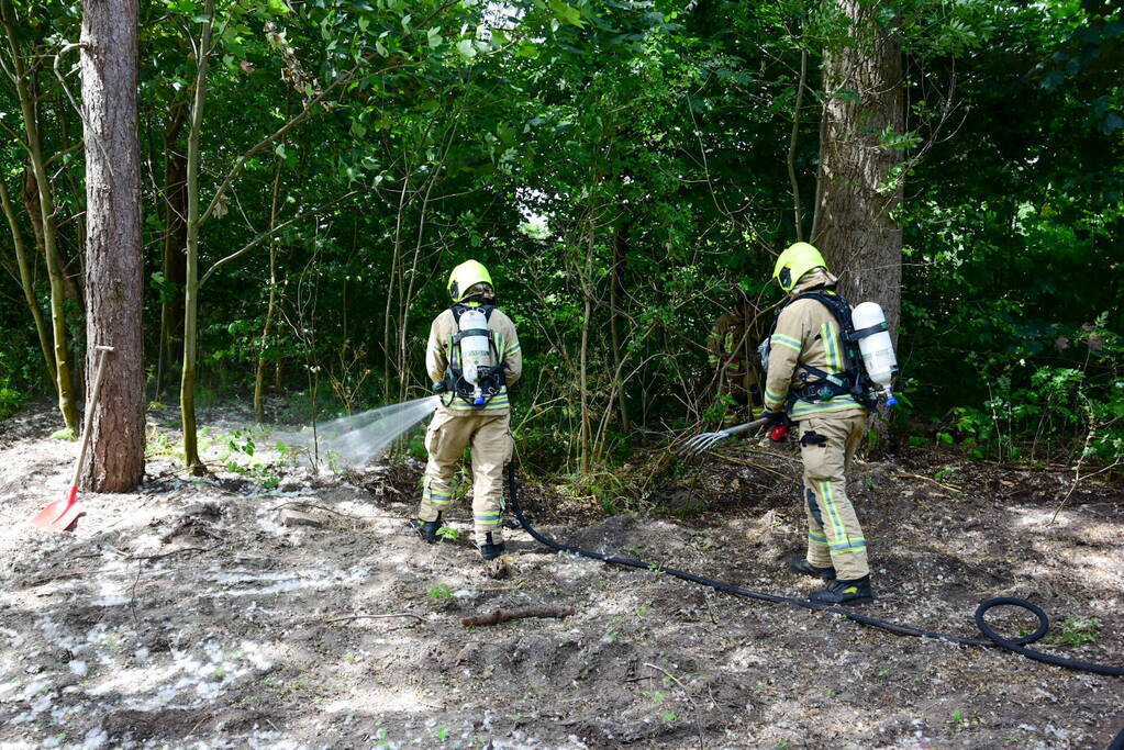 Buitenbrand in de kiem gesmoord
