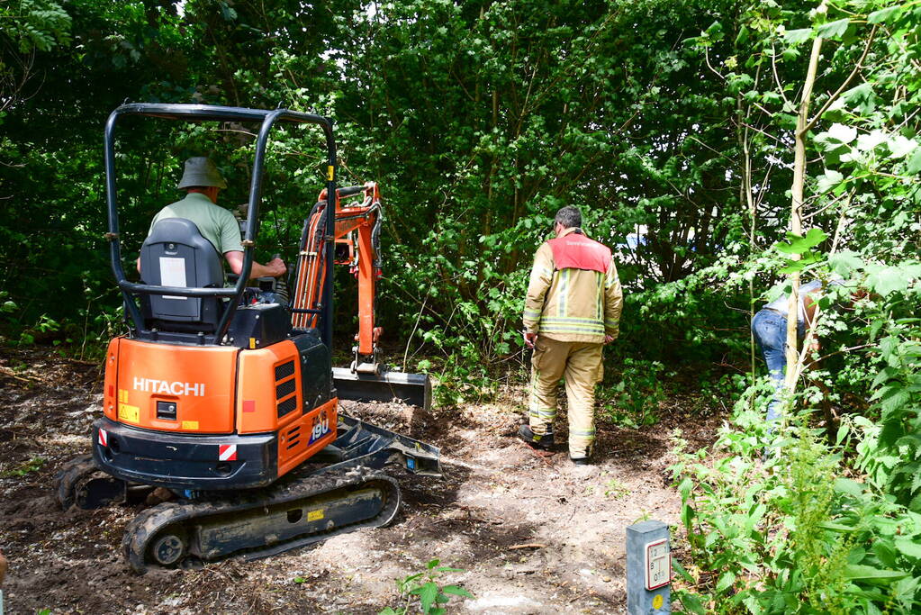 Buitenbrand in de kiem gesmoord