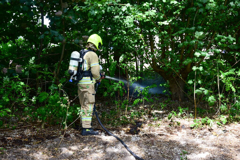Buitenbrand in de kiem gesmoord