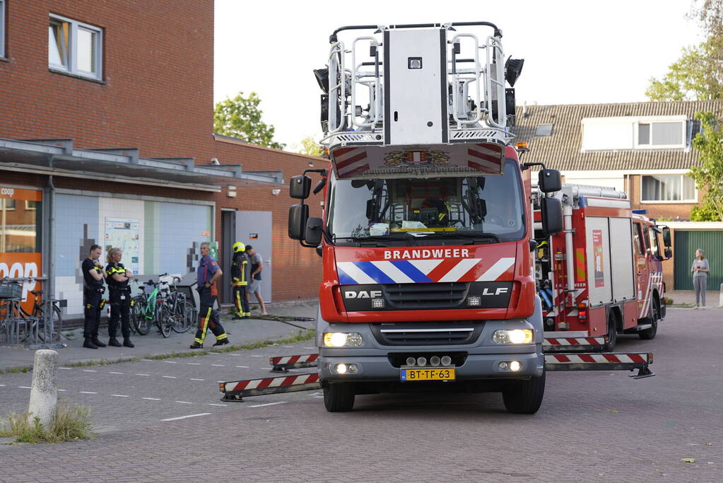 Winkel ontruimd door brandmelding