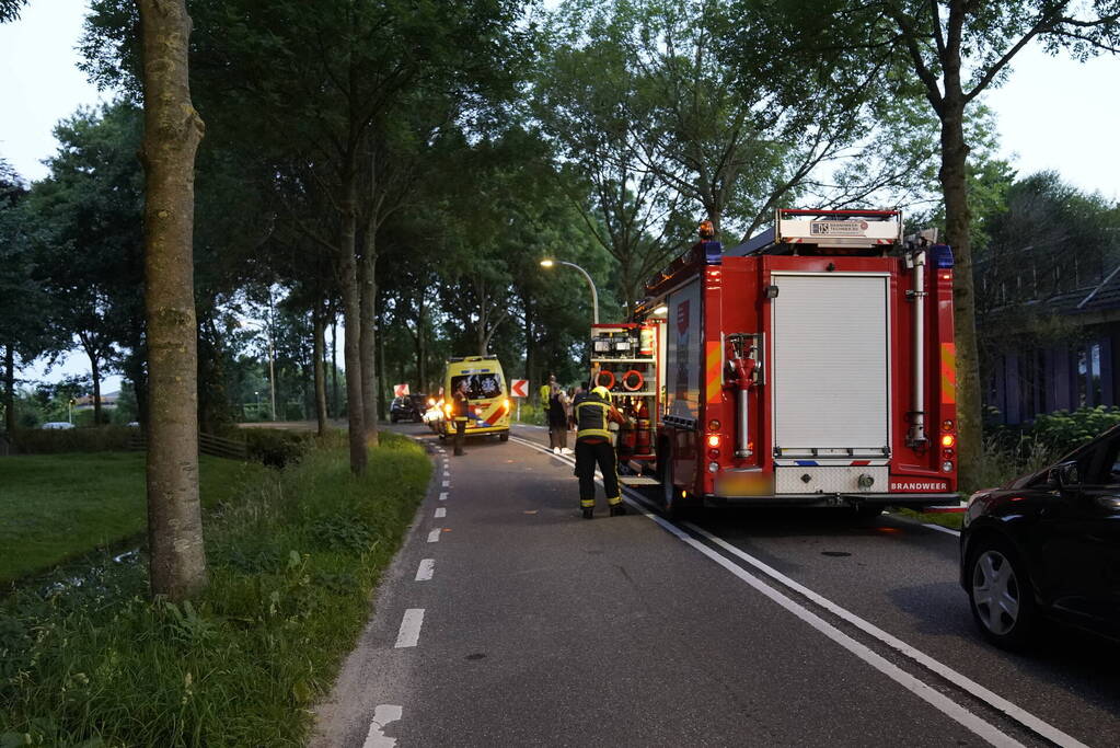 Auto tegen boom
