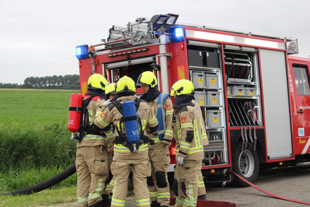 Forse rookontwikkeling bij uitslaande brand op boerderij
