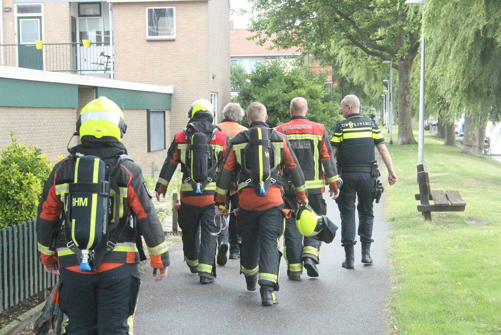 Brandweer doet onderzoek naar gaslucht