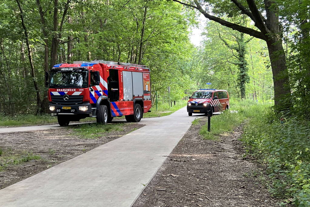 Brandweer blust brand op Brunssummerheide