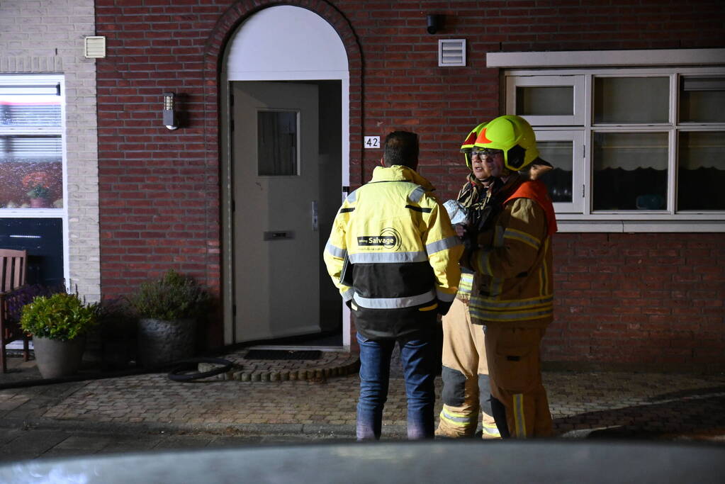 Uitslaande brand bij brand in wasdroger