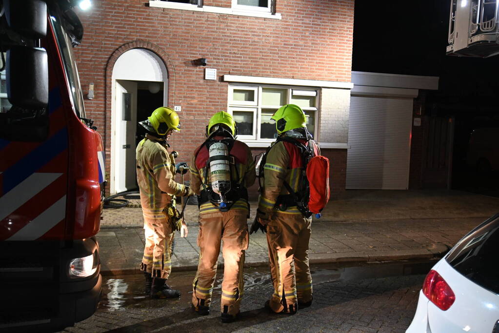 Uitslaande brand bij brand in wasdroger
