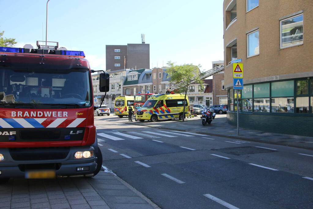 Inzet traumahelikopter op boulevard trekt veel bekijks