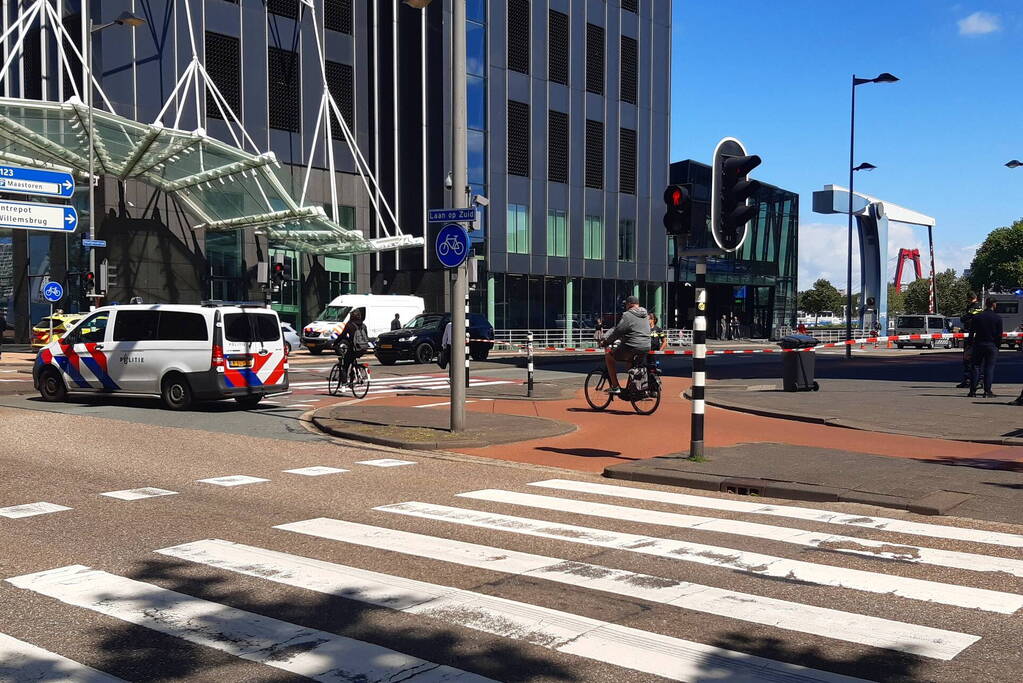 Spoorweghavenbrug afgezet vanwege inzet hulpdiensten