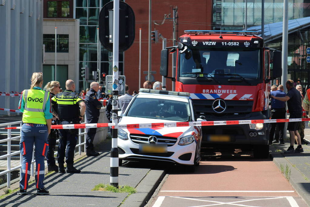 Spoorweghavenbrug afgezet vanwege inzet hulpdiensten
