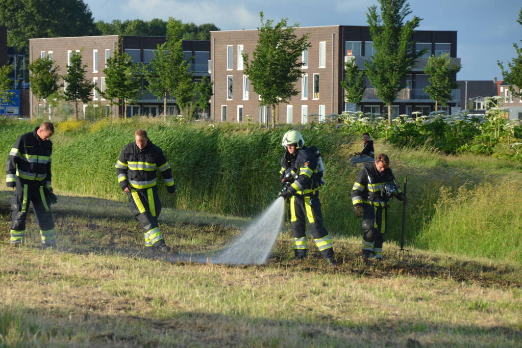 Gemaaid gras vat vlam