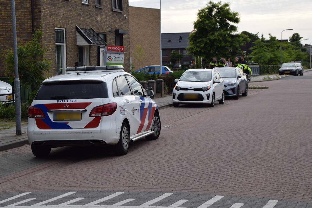 Fietser gewond bij botsing met auto