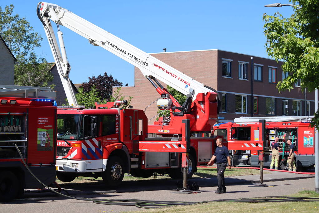 Brand op bovenste verdieping van hoekwoning