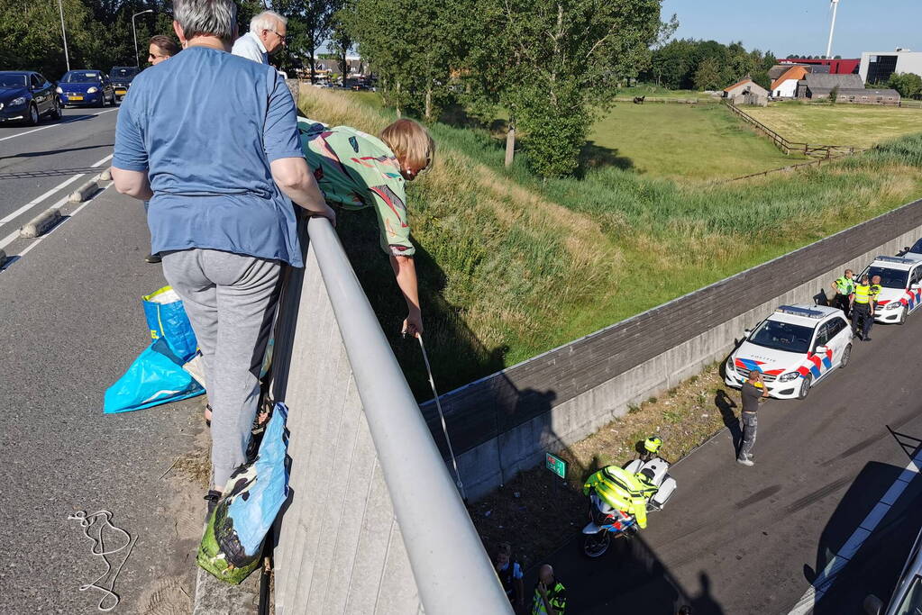Snelweg afgesloten na ongeval met tractor