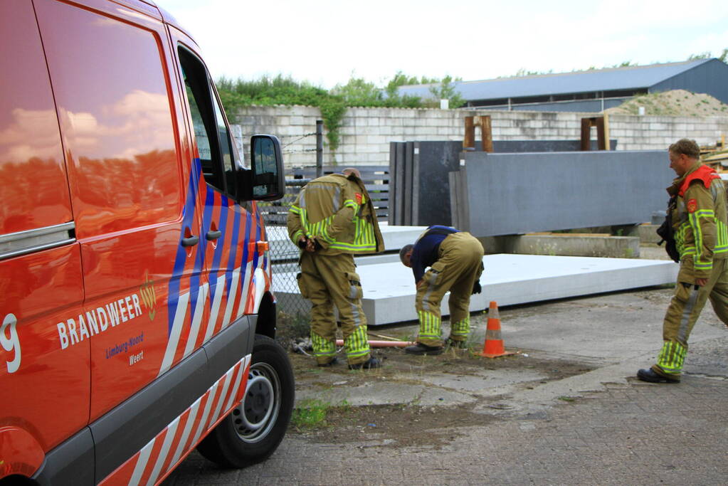 Gasleiding geraakt bij sloopwerkzaamheden