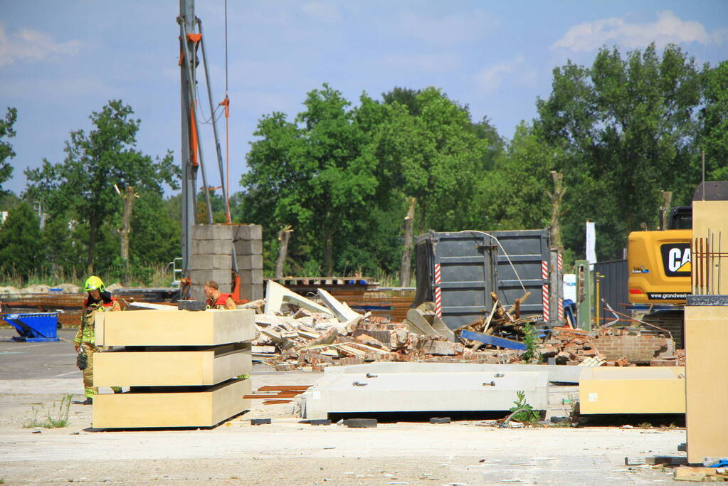 Gasleiding geraakt bij sloopwerkzaamheden