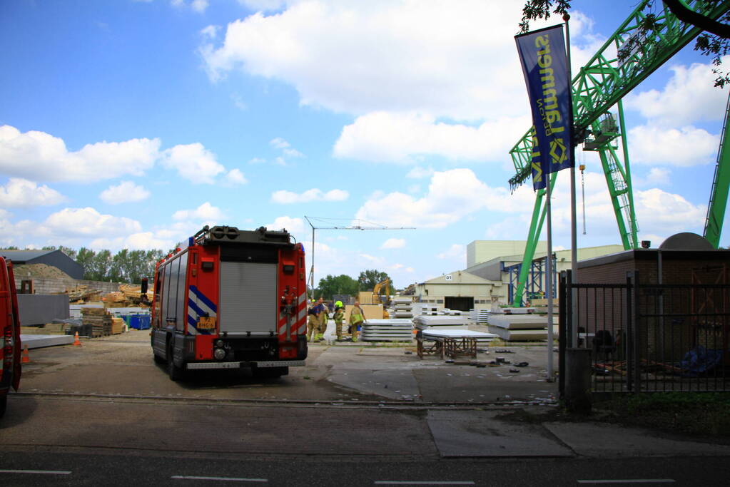 Gasleiding geraakt bij sloopwerkzaamheden