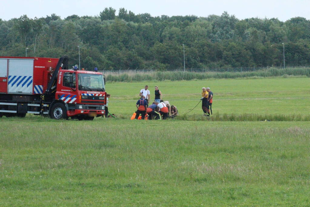 Grote reddingsactie voor paard te water