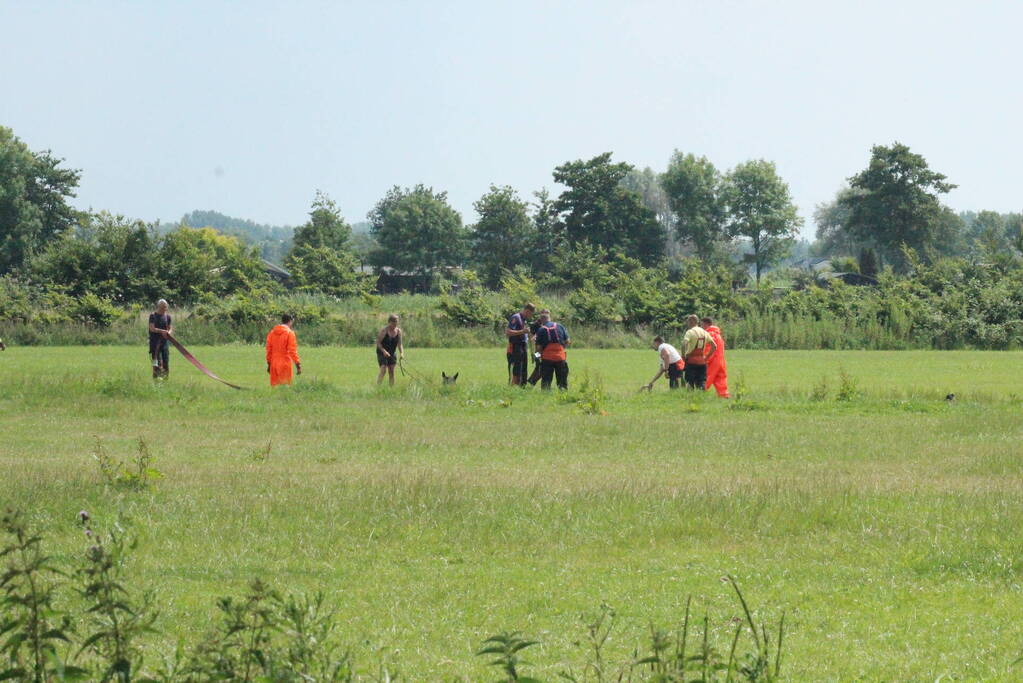 Grote reddingsactie voor paard te water
