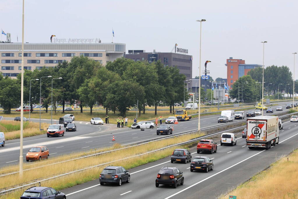 Tesla in de kreukels na botsing