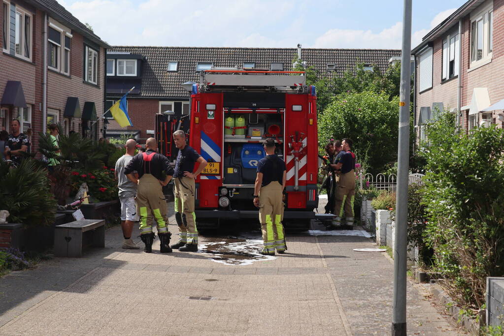Brand op zolder van woning