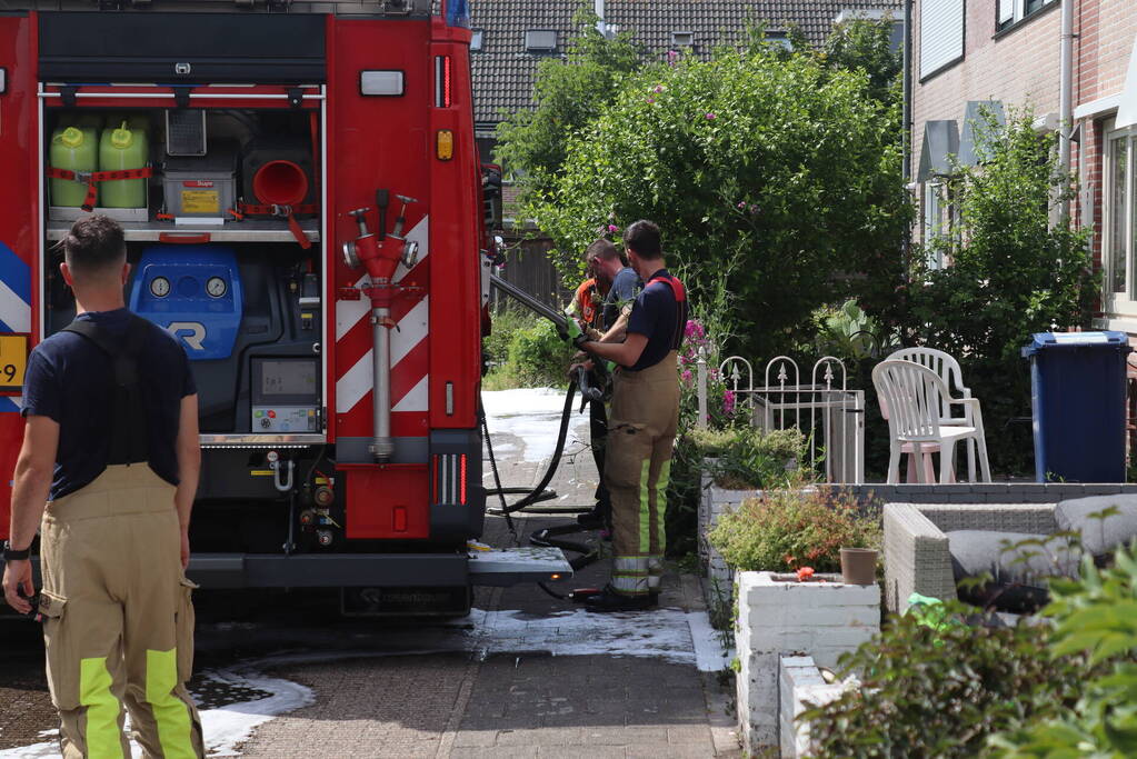 Brand op zolder van woning