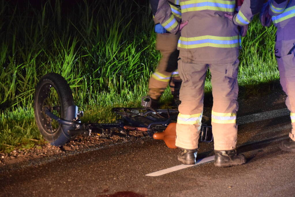 E-biker gewond bij botsing met voetganger