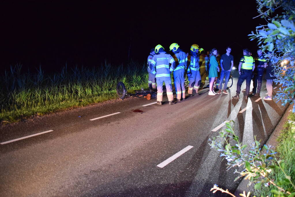 E-biker gewond bij botsing met voetganger