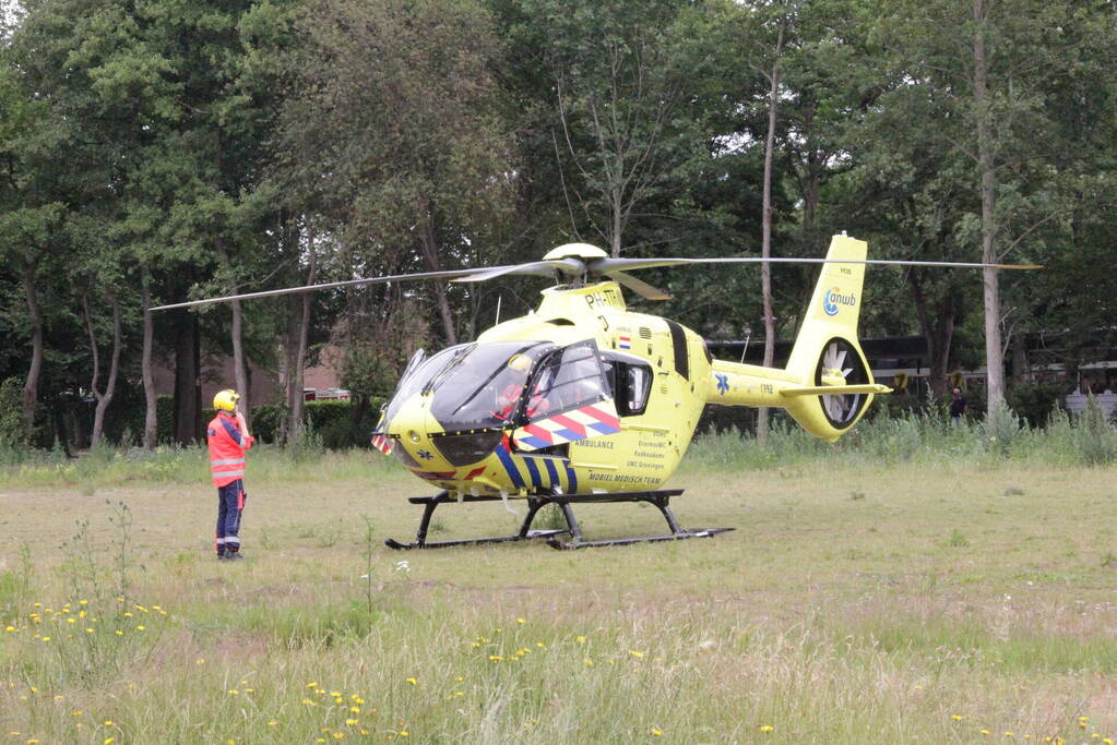 Inzet traumahelikopter trekt veel bekijks