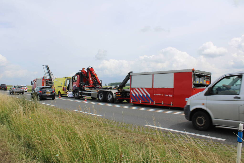 Gewond persoon aangetroffen in weiland