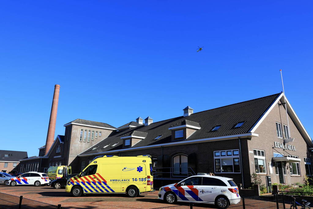 Traumahelikopter landt voor incident in voormalige zuivelfabriek Eemlandia