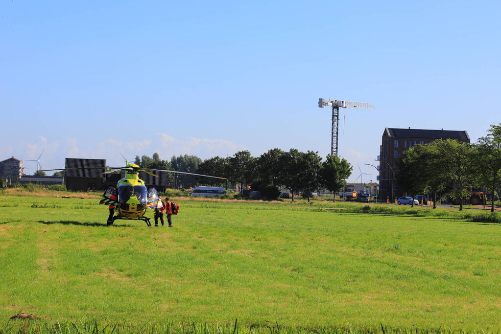 Traumahelikopter landt voor incident in voormalige zuivelfabriek Eemlandia