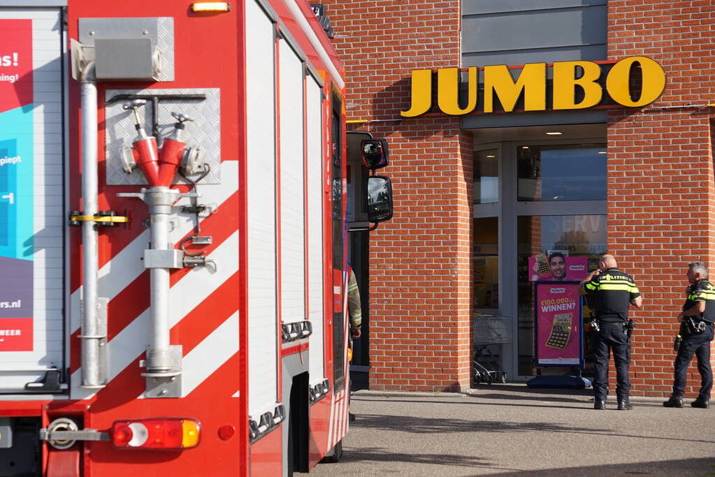 Jumbo-supermarkt ontruimd na gesprongen koelleiding