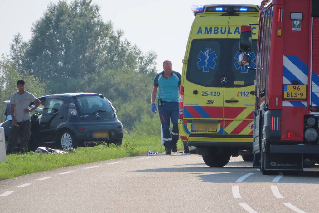 Traumahelikopter ingezet bij ernstig verkeersongeval