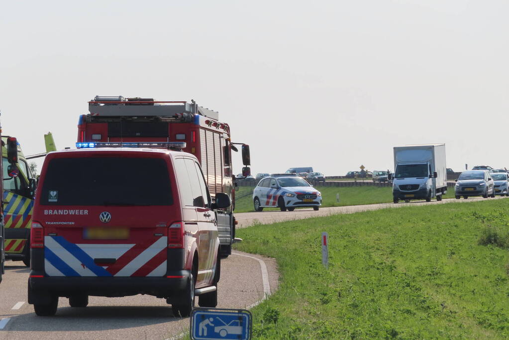 Traumahelikopter ingezet bij ernstig verkeersongeval