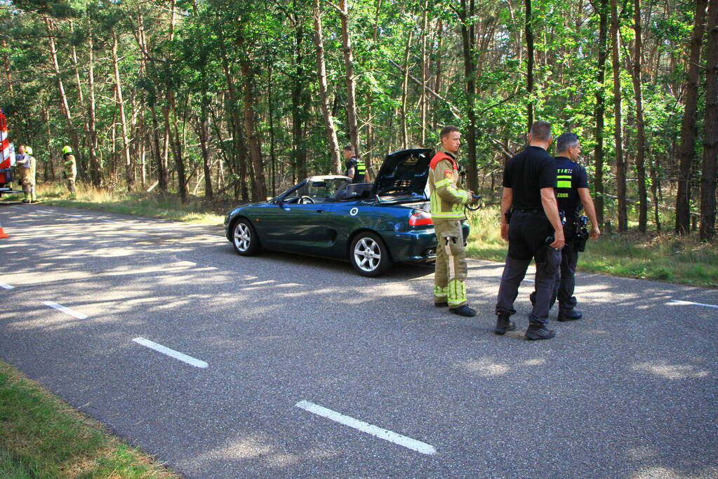 Autobrand snel onder controle